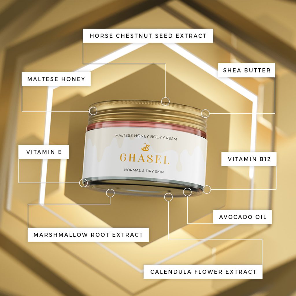 ghasel lightweight body cream